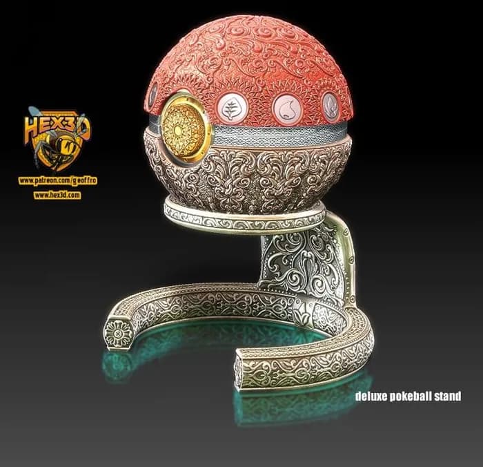 STL - Soporte Deluxe para Pokeball