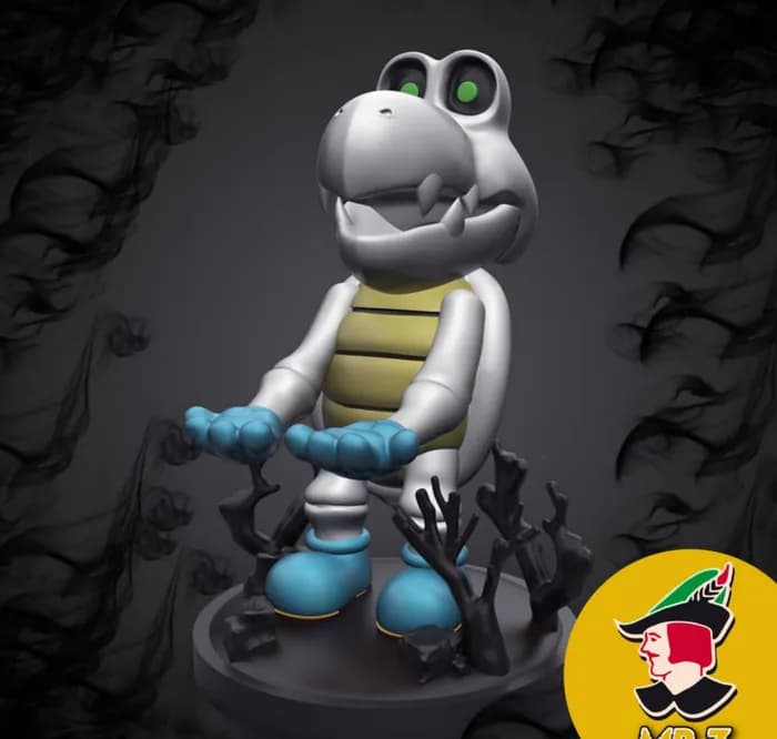 STL - soporte dry bones mario