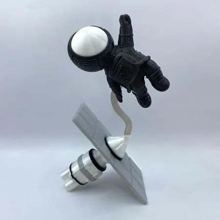 STL - Soporte foto astronauta flotando