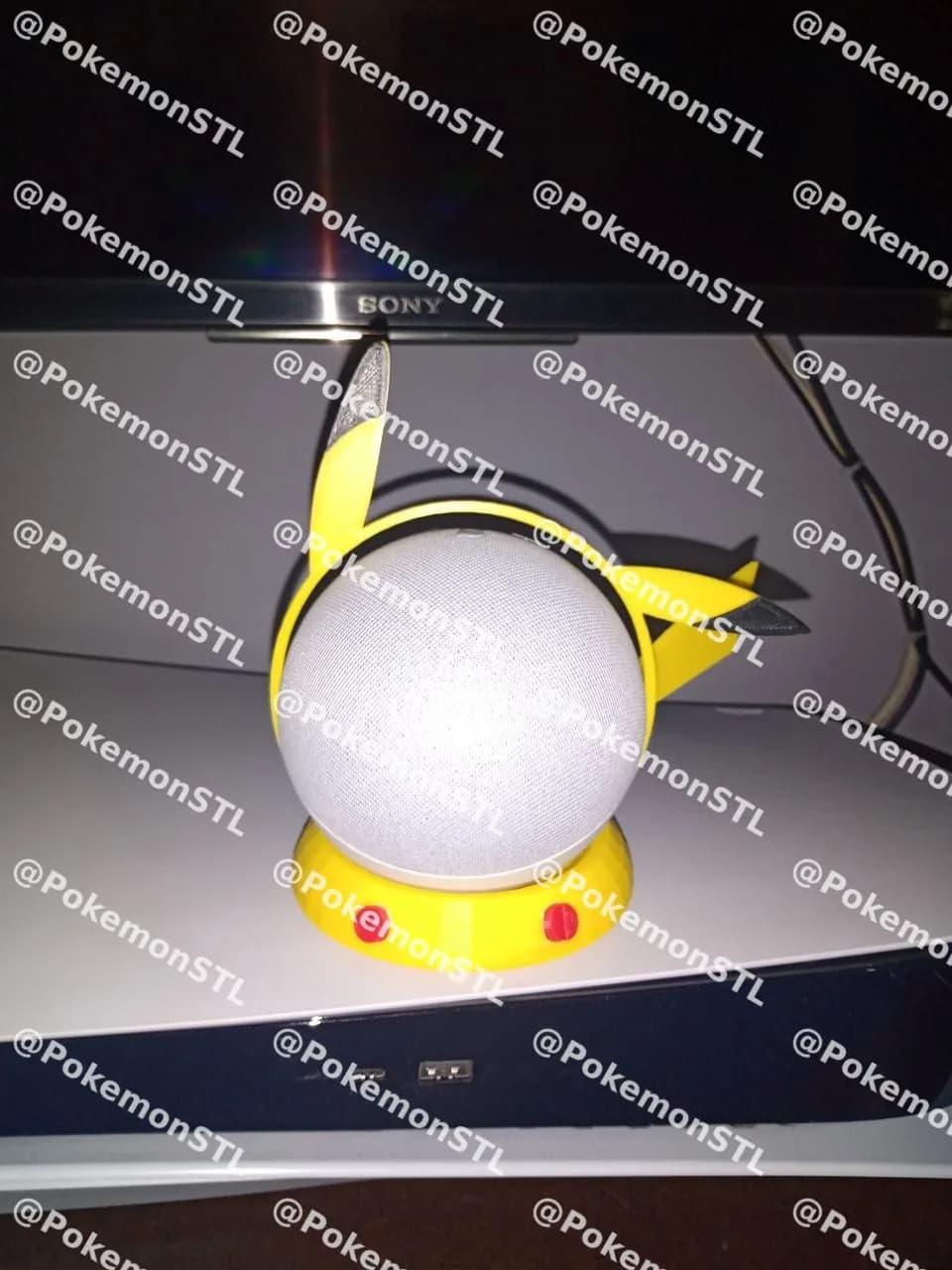 STL - Soporte Google Home Mini Pikachu