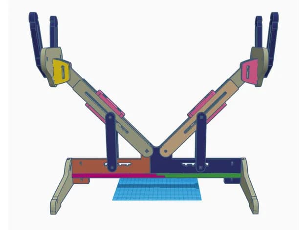 STL - Soporte mediano para avión RC render 3
