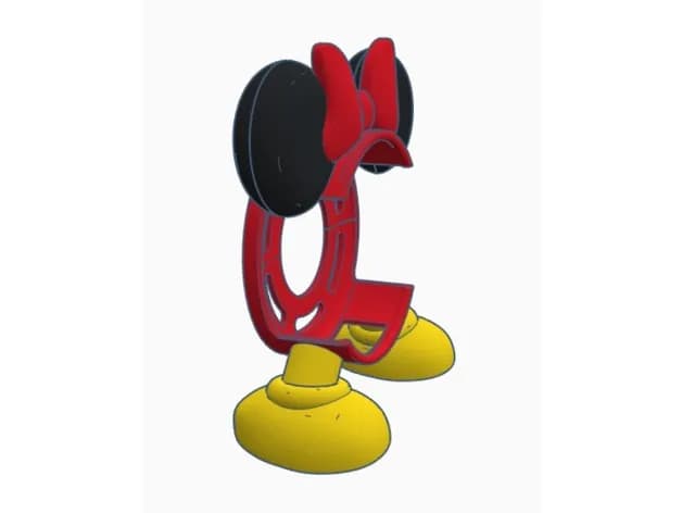 STL - Soporte Minnie para Echo Dot render 2