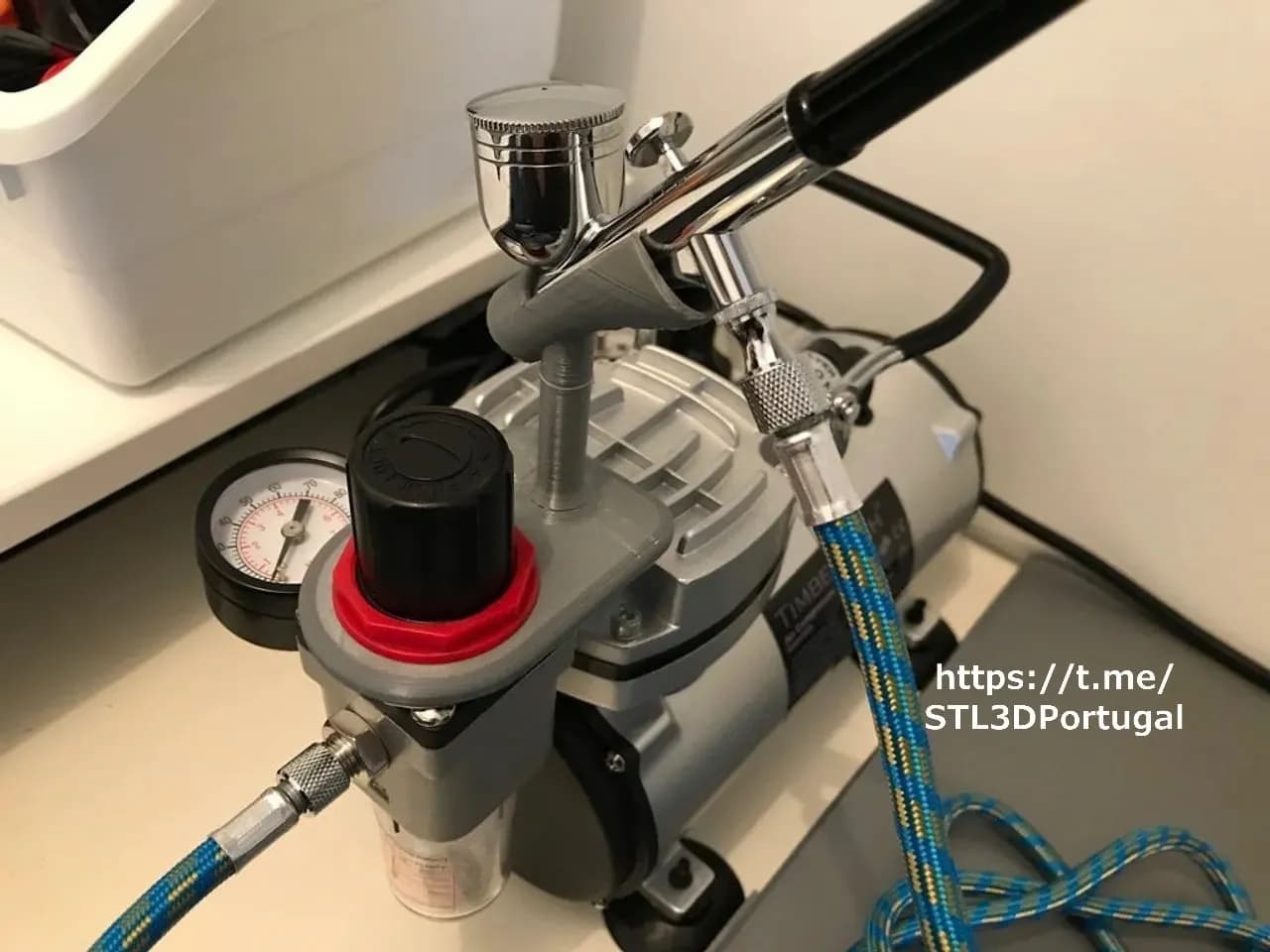 STL - Soporte para aerógrafo 9 render 2