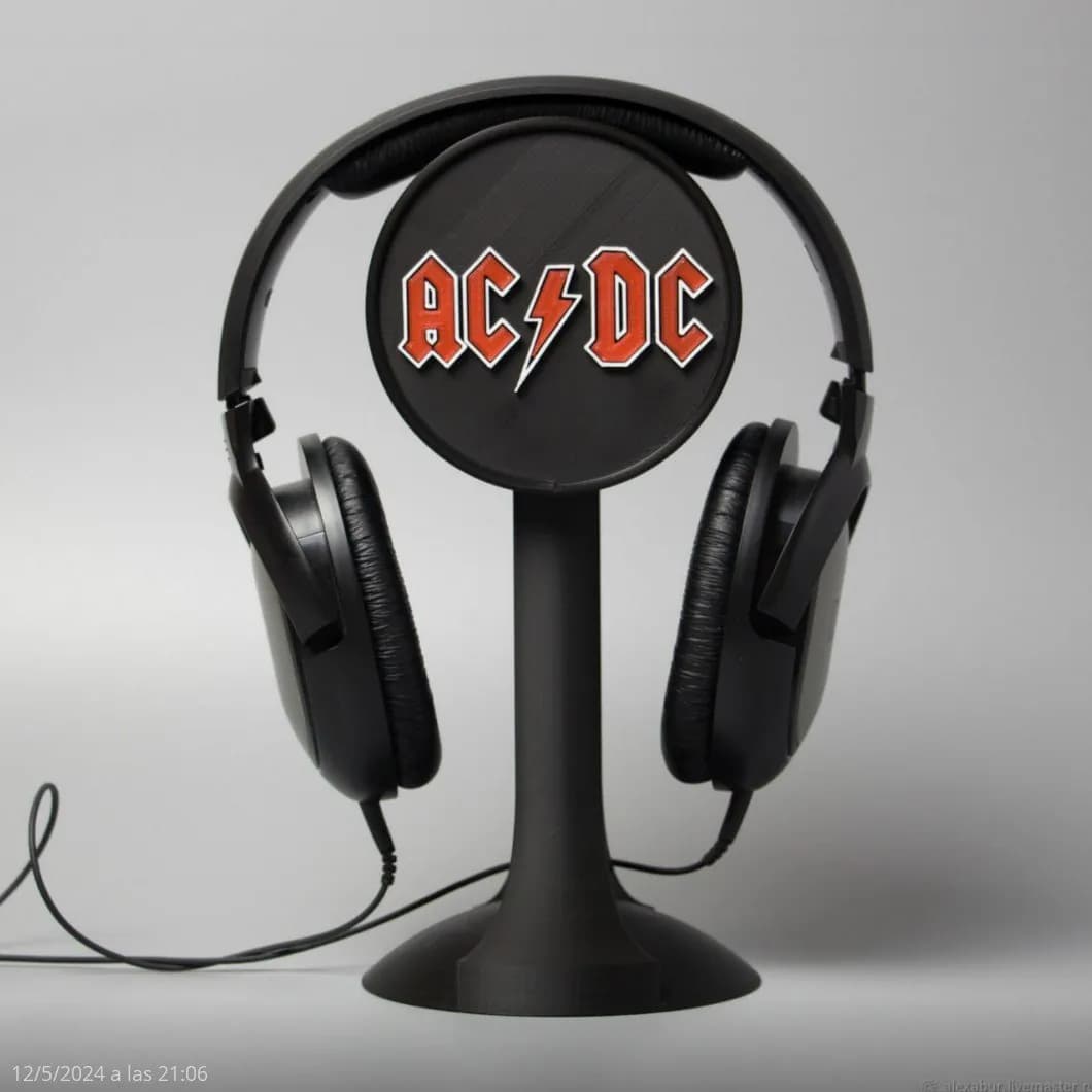 STL - Soporte para auriculares AC/DC