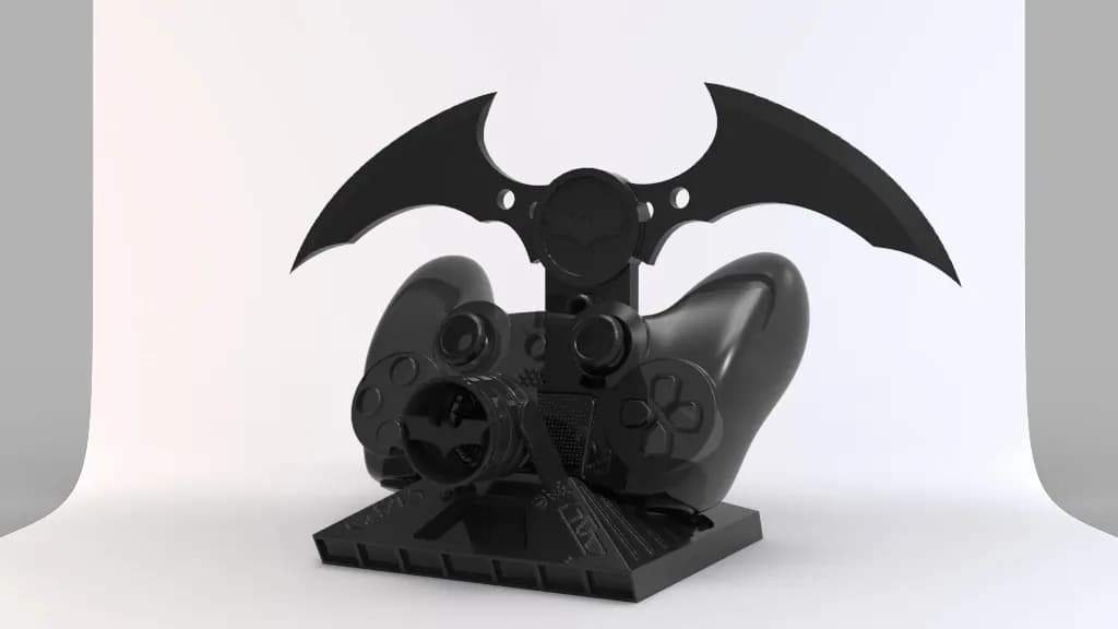 STL - Soporte para control de Batman render 2
