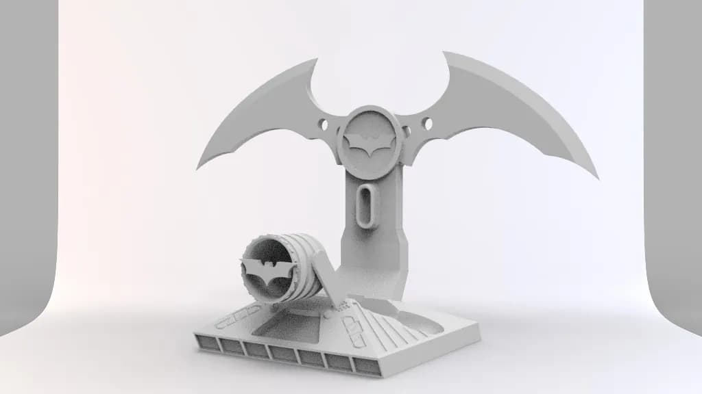 STL - Soporte para control de Batman render 5