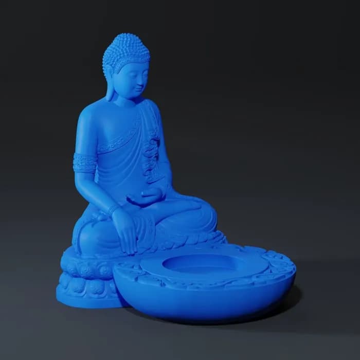 STL - Soporte para incienso de Buda