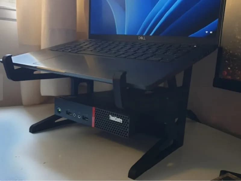 STL - Soporte para laptop y mini pc 2