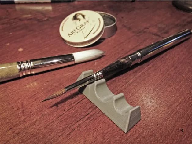 STL - Soporte para pinceles render 2