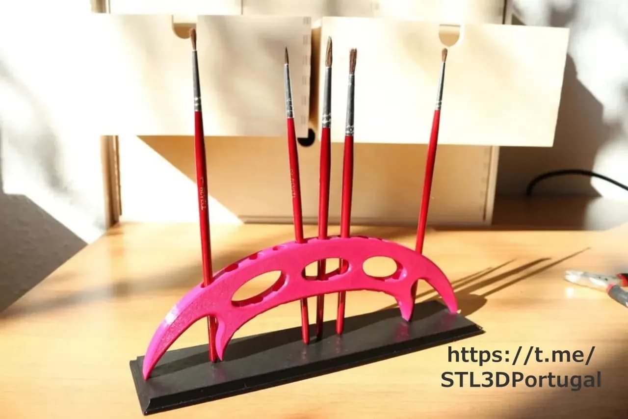 STL - Soporte para pinceles de pintura