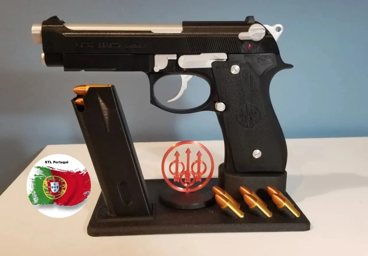 STL - Soporte para pistola Beretta 92FS