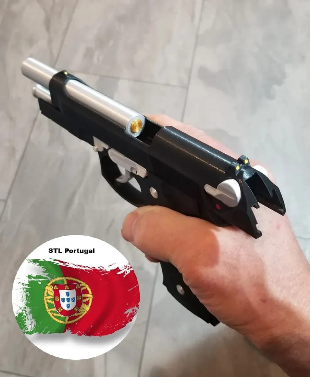 STL - Soporte para pistola Beretta 92FS render 3