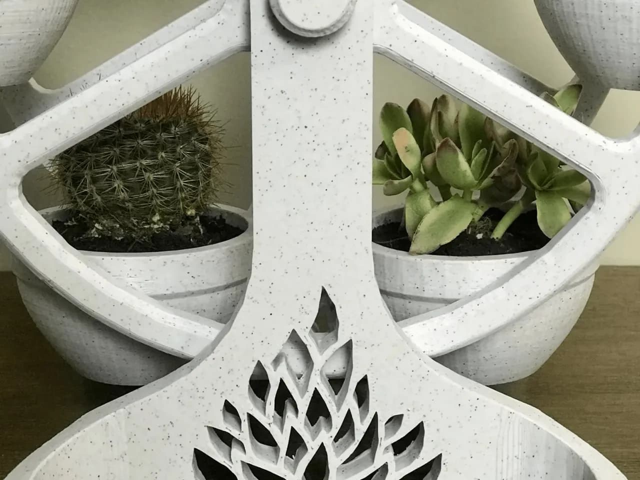 STL - soporte para plantas noria render 2