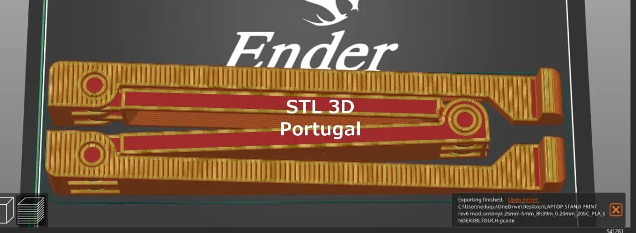 STL - Soporte para portátil render 2