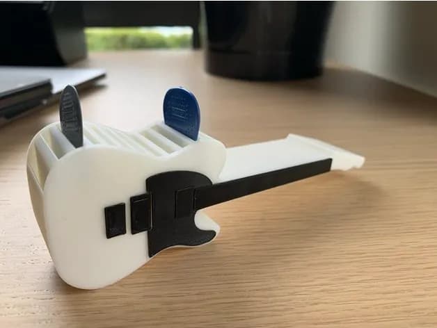 STL - Soporte para púas de guitarra 2