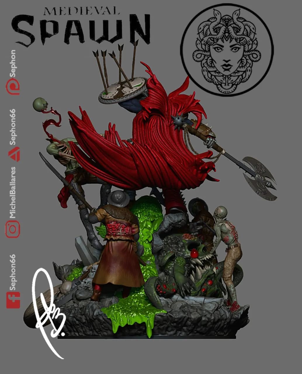 STL - Spawn Medieval render 3