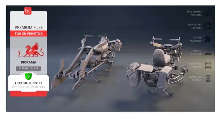 STL - speeder bike gambody