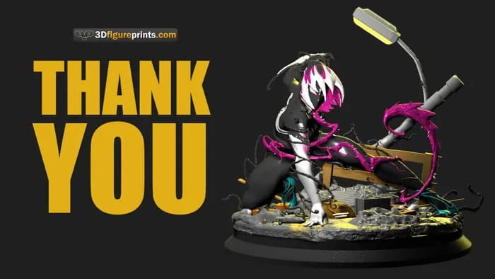STL - spider gwen venomized
