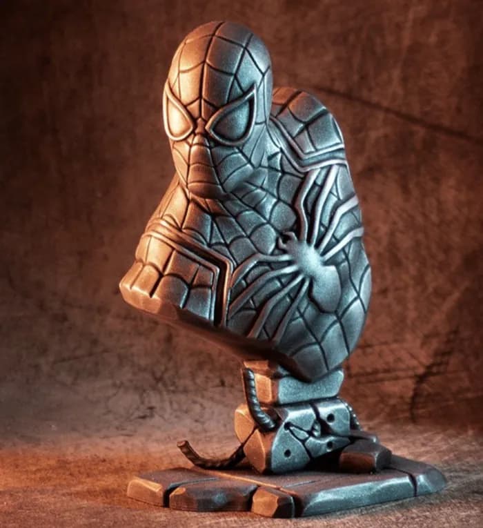 STL - spider man bust by eastman stl