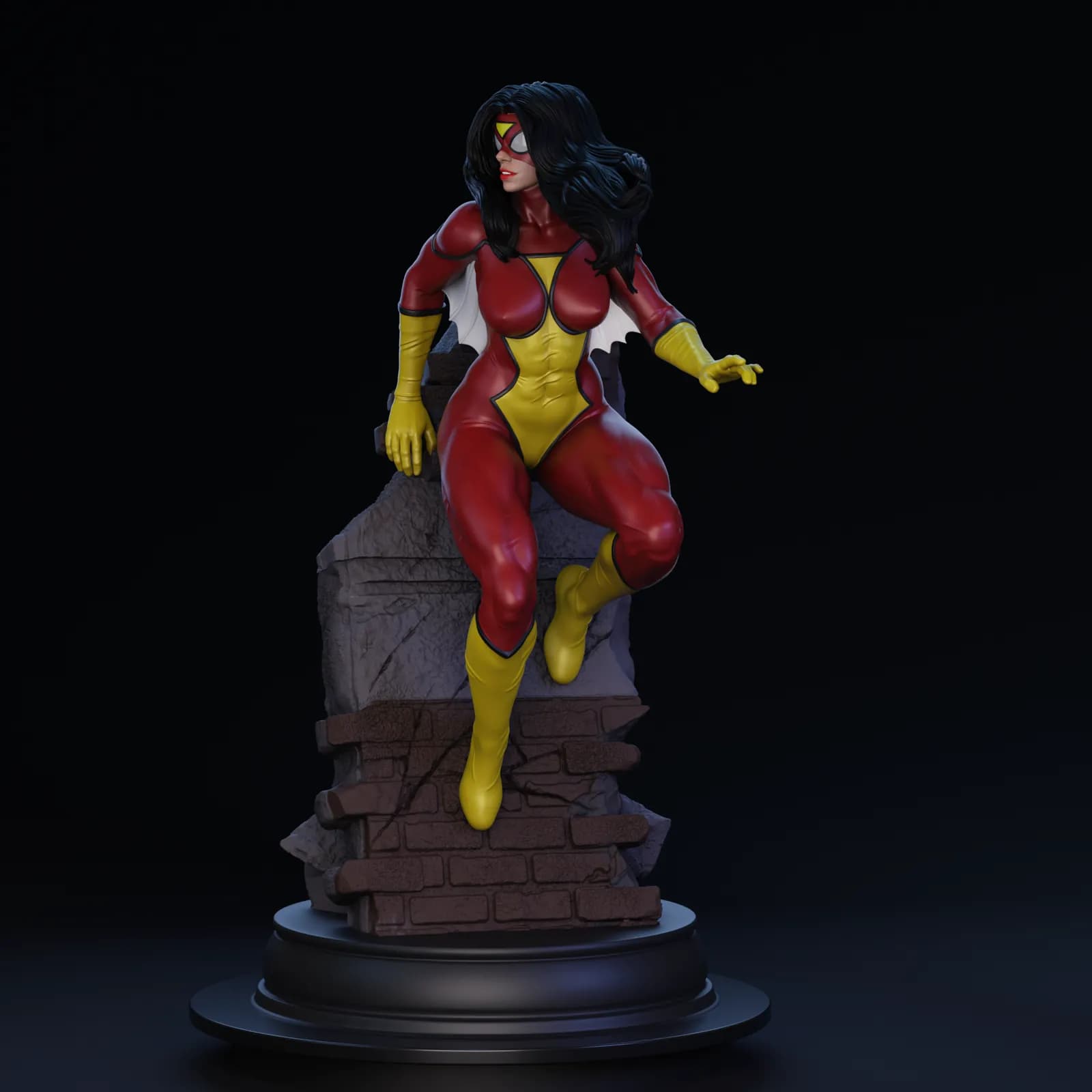 STL - Spider Woman Figura Estilizada render 5