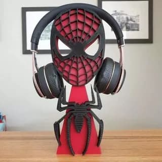 STL - spiderman headphones stand