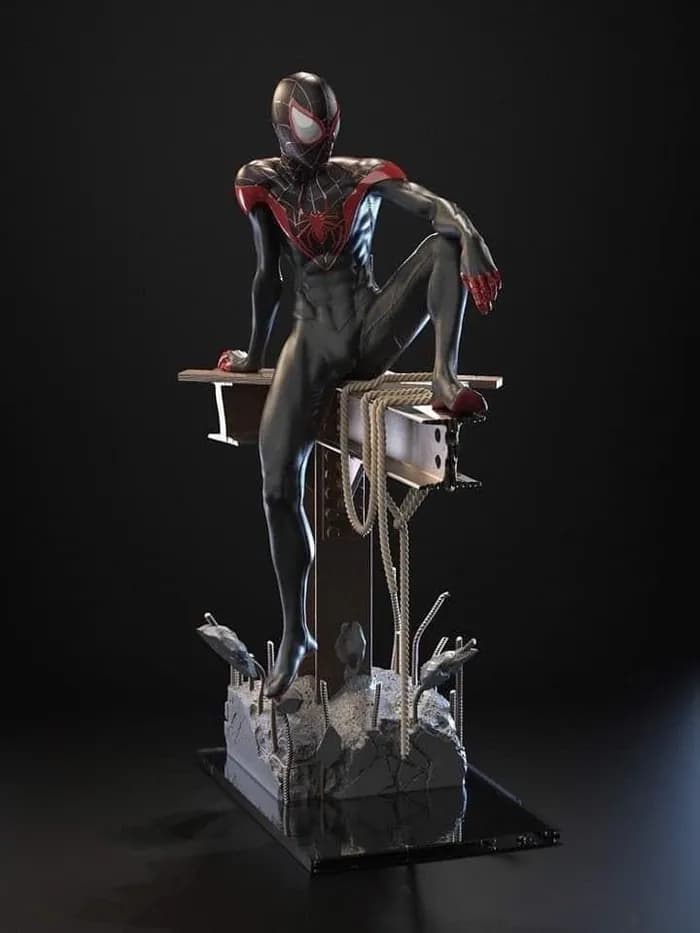 STL - spiderman miles new version