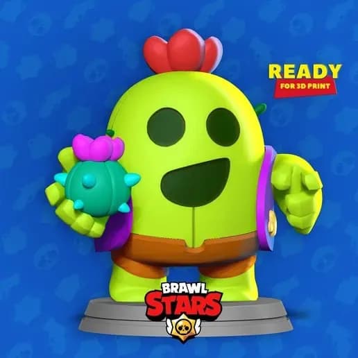 STL - spike brawl stars fanart