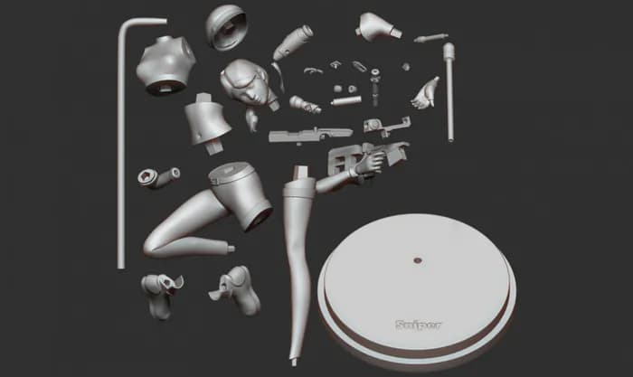 STL - spiner erica the initial fanart render 2