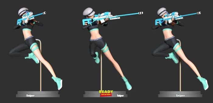 STL - spiner erica the initial fanart render 3