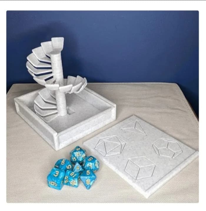 STL - spiral+dice+tower+box