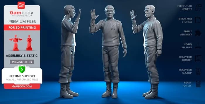 STL - spock, star trek gambody