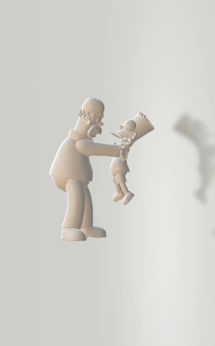 STL - Sr. Burns de Los Simpsons render 2