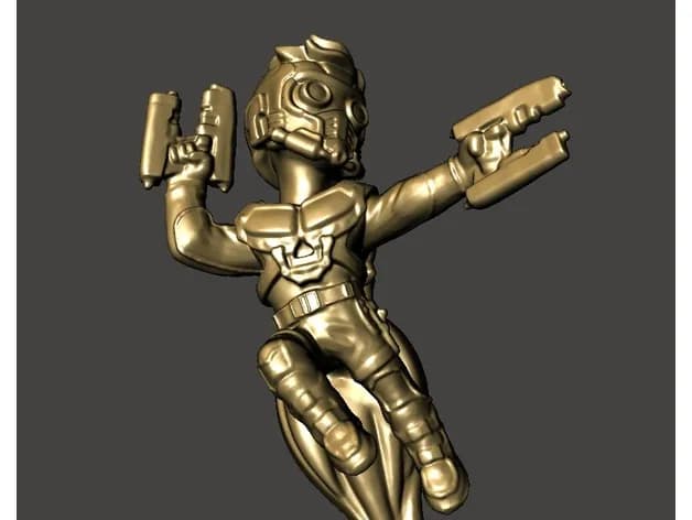 STL - star lord render 3
