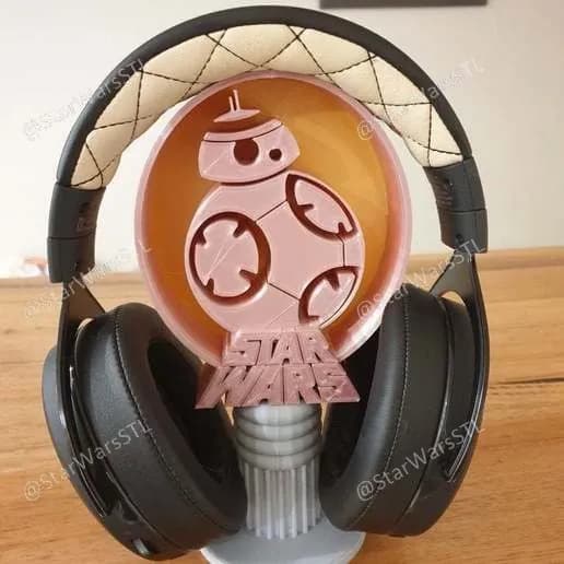STL - star wars bb8 headphones stand