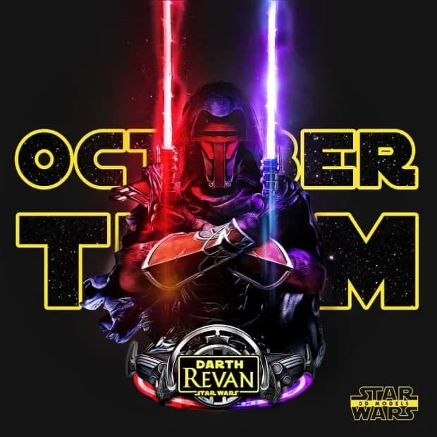 STL - star wars darth revan bust