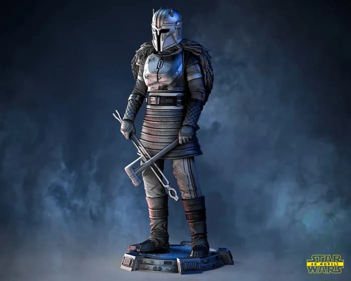 STL - star wars the armorer sculpture
