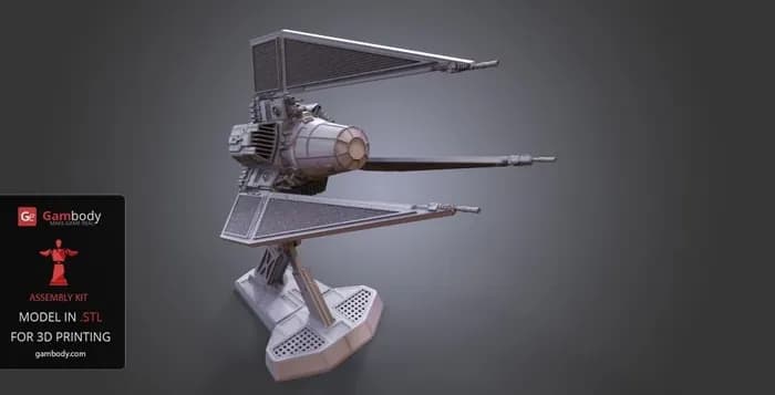 STL - star wars tie phantom gambody render 2