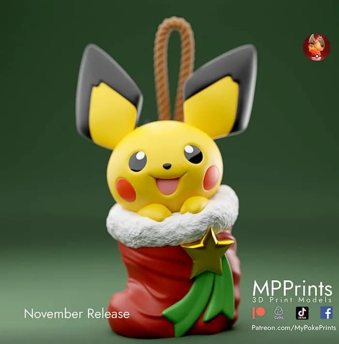 STL - stocking pichu