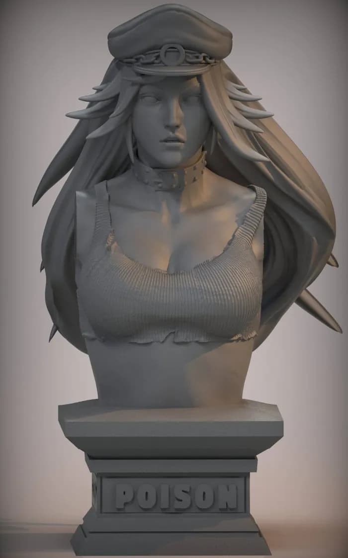 STL - street fighter v poison bust