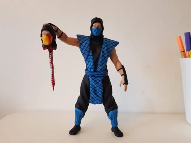 STL - Sub Zero Mortal Kombat figura
