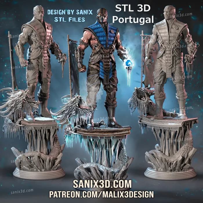 STL - Sub Zero Mortal Kombat figura 2