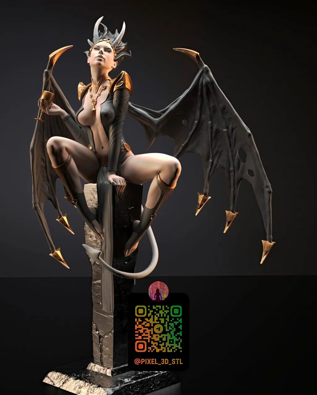 STL - Súcubo Reina de las Sombras