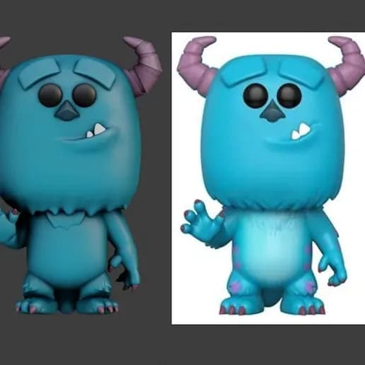 STL - sulley monsters inc funko pop
