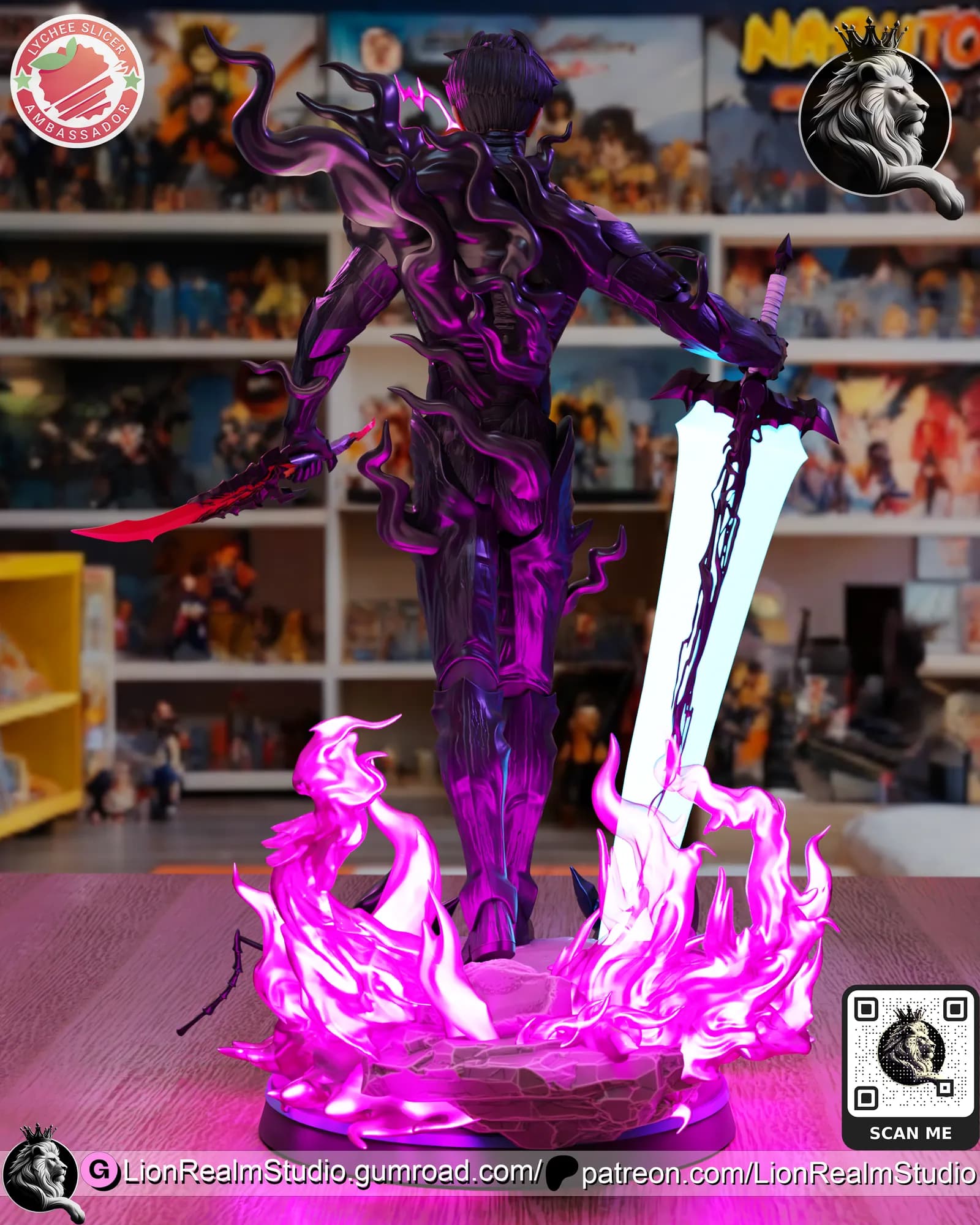STL - Sung Jin Woo de Solo Leveling render 5