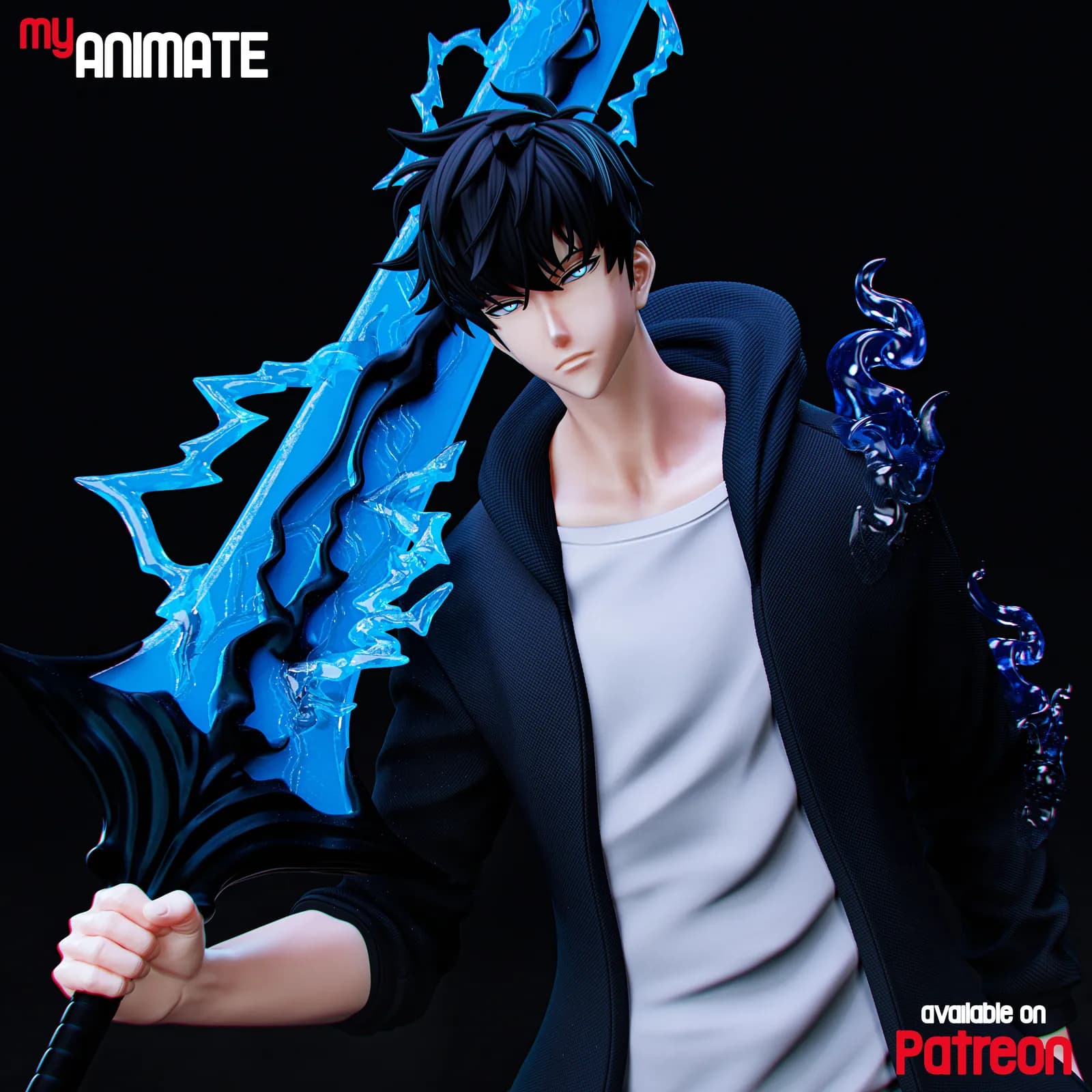 STL - Sung Jinwoo Solo Leveling render 3