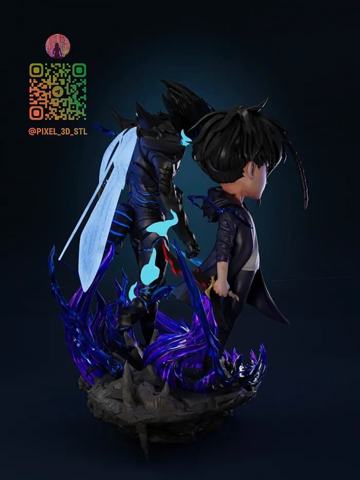 STL - Sung Jinwoo y el Rey Hormiga render 4