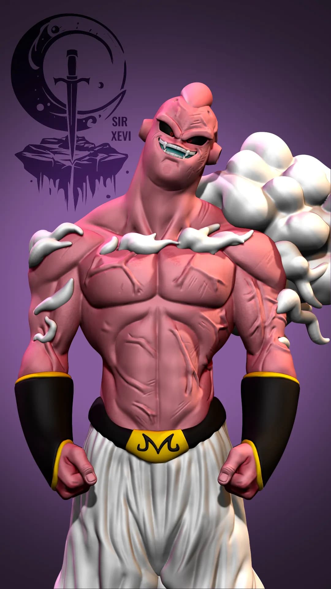 STL - Super Boo figura render 2