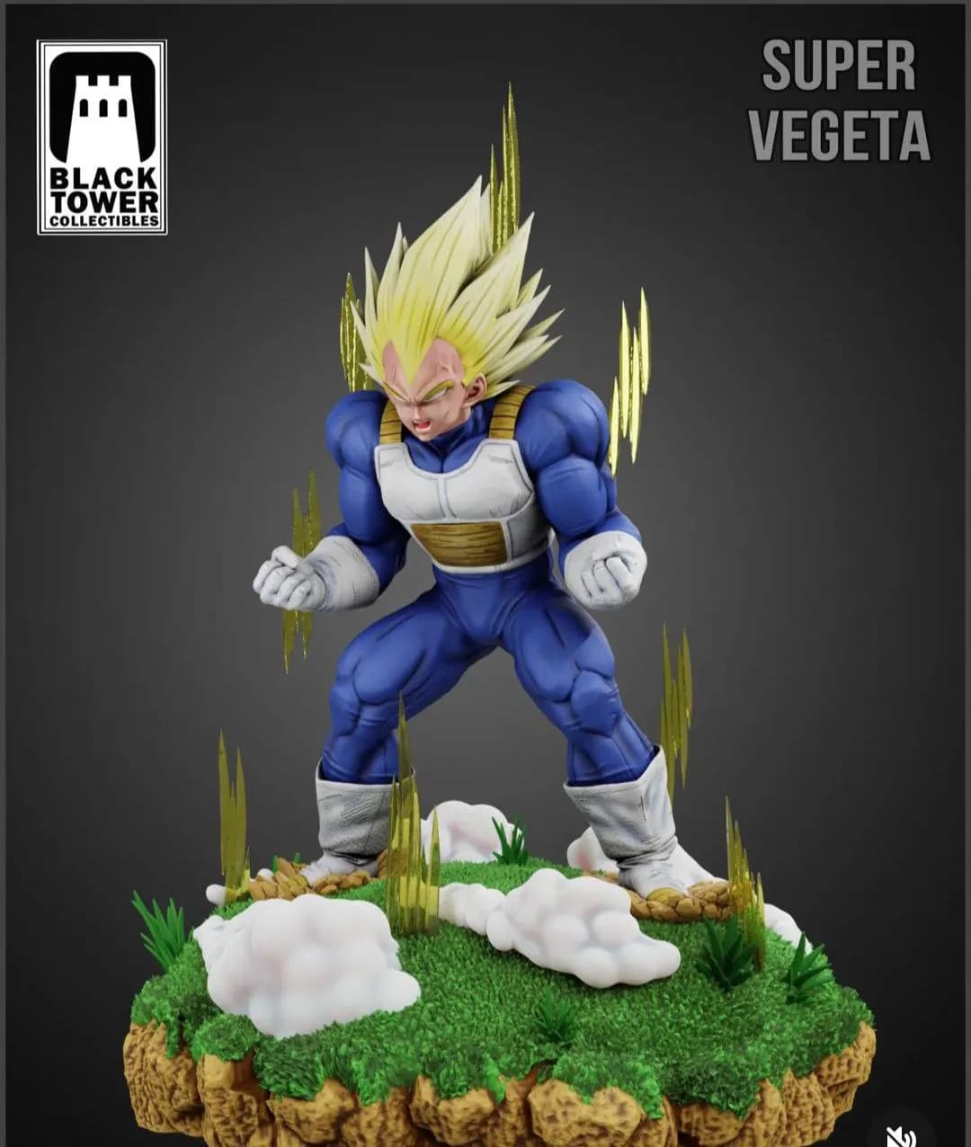 STL - Super Vegeta Estatua de Colección