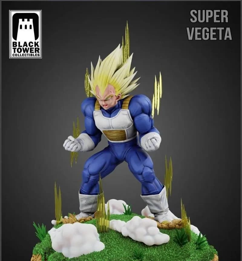 STL - Super Vegeta Estatua de Colección render 3