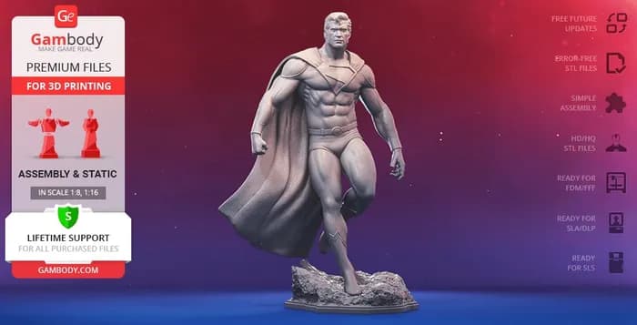 STL - superman classic fdm gambody